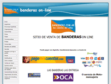 Tablet Screenshot of banderero.com.ar